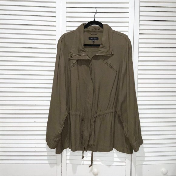 New Look Lightweighht Green Utility Jacket Size 2X - Picture 1 of 4
